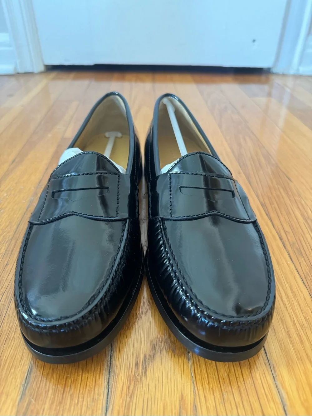 COLE HAAN MEN’S DRESS PENNY LOAFERS (Black, 10D)